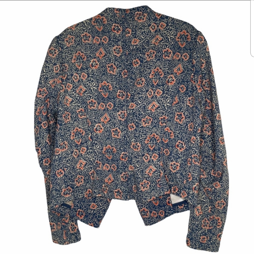 Free People Floral Blazer Size 12 - Picture 3 of 9